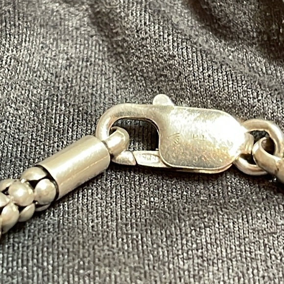 Silpada Sterling Silver Popcorn Necklace with Cross Pendant 19g - Picture 15 of 17